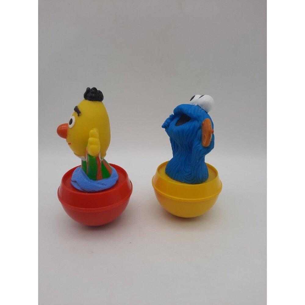 Illco VINTAGE Sesame Street 5” Tall Wobble Toys Muppets Bert & Cookie - Picture 4 of 6